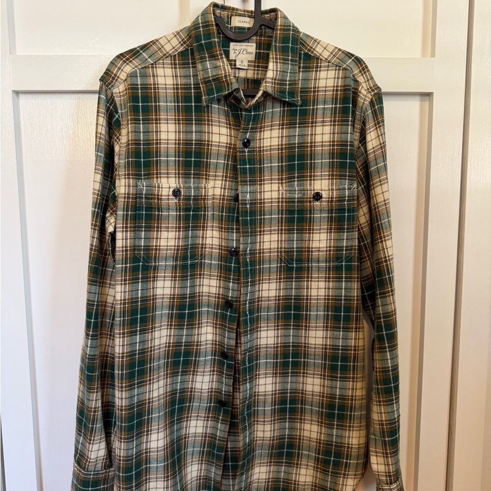 Men's J. Crew Green Plaid Shirt